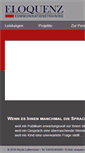 Mobile Screenshot of eloquenz-kommunikation.de