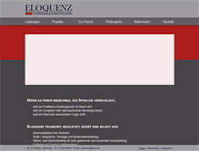 Tablet Screenshot of eloquenz-kommunikation.de
